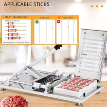 EliteBloom Meat Skewer Maker, Stainless Steel Kebab Skewer Making Box, 10 Hole Kebab Machine Meat Skewer Tool for Making Vegetable Kebab Skewers,
