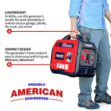 TOMAHAWK 2000 Watt Inverter Generator Super Quiet Portable Power For Residential Home Use 120V and USB Outlet Panel