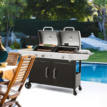 Royal Gourmet 2-Burner Black Gas Grill and Charcoal Grill Combo ZH3002C