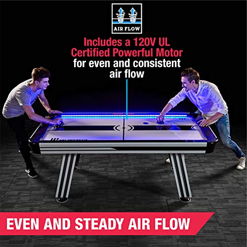 MD Sports Arcade Air Hockey Table White/Black/Gray