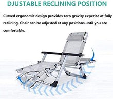 MHJKHG Recliner Rocking Garden Bed Adjustable in Outdoor Sunbed Patio Deck Lawn Lawn Relax Chair Support 200 Kg