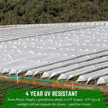 Farm Plastic Supply White Greenhouse Plastic Sheeting 6 Mil 40' x 80' UV Resistant