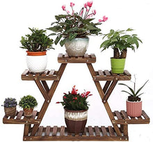 MIIKHI Plant Stand Flower Pot Stand Plant Stand Flower Pot Holder Plant Holder Mid Century Wood Flower Display Rack Wooden Outdoor Free Standing Plant