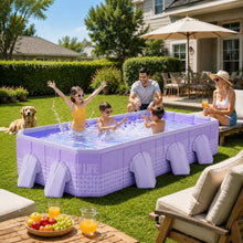 Foldable Above Ground Swimming Pool, Portable Backyard Pool