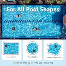 Pool Vacuum for Inground Pools, Cordless Robotic Pool Cleaner, Pool Vacuum, 180 min Battery Life for Pool Up to 860 Sq.ft