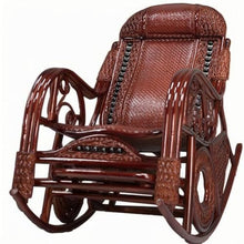 Outdoor Sliding Rocking Chair, Rocking Chair with Adjustable Footrest and Spacious Design for Ultimate Comfort in Backyard and Patio(Red,118 * 100 * 64cm)