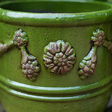 Flower Pot Round Concrete Planter, Plant Pot with Drainage Hole, Decorative Planters Large Cement Planter Containers for Indoor Plants and Outdoor House Plants, Succulents, Flowers (Color : Gold, Si