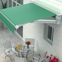WZUOPG Manual Retractable Awning Door Window Awning Shelter Outdoor Canopy Home Deck Canopy with Manual Crank Handle（Frame Included ）