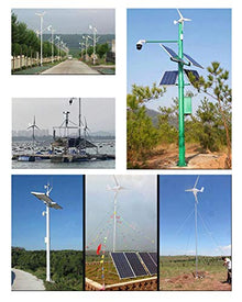 1000W Solar & Wind Power Kits Cabin Off Grid System for Charging 12V 24V Battery: 400W Wind Turbine Generator + 600W Mono Solar Panel + Hybrid Charge Controller+1000W Inverter+Accessory