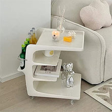 NRFJFOP Sofa Side Trolley Table Removable Bedside Living Room with Wheels Rolling Corridor Coffee