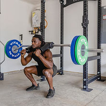 Titan Fitness Rackable Safety Squat Olympic Bar 1,500 LB Shoulder and Arm Pads Balanced Camber Design