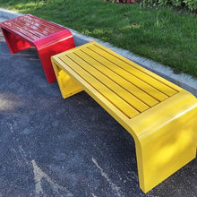 ARMERI Outdoor Garden Benches, Sunbathing, Park Bench, Patio, Pool, Lawn, Outdoor Furniture, Backless Metal Bench, Patio Park Bench for Outdoor Beach,Black,150x40x45cm