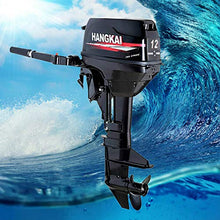 DUYIWAA 12HP 2-Stroke Heavy Duty Outboard Motor Engine for Fishing Boats