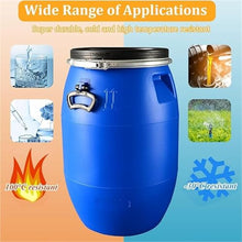 DIROVO Rain Barrels Plastic Barrels, Food Grade Barrel with Lid, Drum,Agriculture Or Industrial, Multifunctional Shipping Container for Home Brewing(200L)