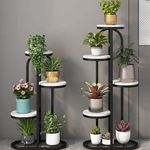 ZOCWJK Plant stand4 Tier Plant Stand Floor Standing 7 Flower Pots Metal Plant Storage Holder for Living Room Garden Corner Space Saving,Gold