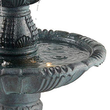 Hampton 56 3/4" High Slate Finish 4-Tier Outdoor Large Fountain with Light