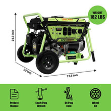 Green-Power America 10000 Watt Gasoline Powered Generator, Electric & Recoil Start, 12V/8.3A Charging Outlets, Whole House Backup & RV Ready, 49 State EPA Approved (Not for California Sale)