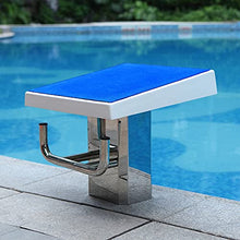 Bsetain 20 Inches Professional Indoor Outdoor Pool Diving Board, Standard Stainless Heavy Duty Diving Platform, Non-Slip Blue