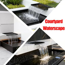 Aenmezen 20" Pool Fountain Outlet, Stainless Steel Waterfall Overflow