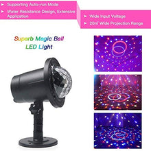 5sssallefaa AC100-240V 6W 4 LED Magic Ball Stage Light Lawn Lamp Lighting Fixture Supported Auto-Run Control Mode for Both Indoor Outdoor Use