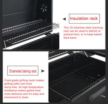JBNCRYGD Portable Charcoal BBQ Grill for 5-10 People, Stainless Steel Outdoor Barbecue with Folding Shelf, Perfect for Outdoor Patio, Garden and Backyard Grilling,