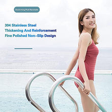 BSNANCA Pool Handrails Pool Hand Rail Swimming Pool Handrail, Easy-to-Install, Pool Hand Rail for Garden Backyard Pools and Inground Pools Entrances (Thick 1.2Mm)