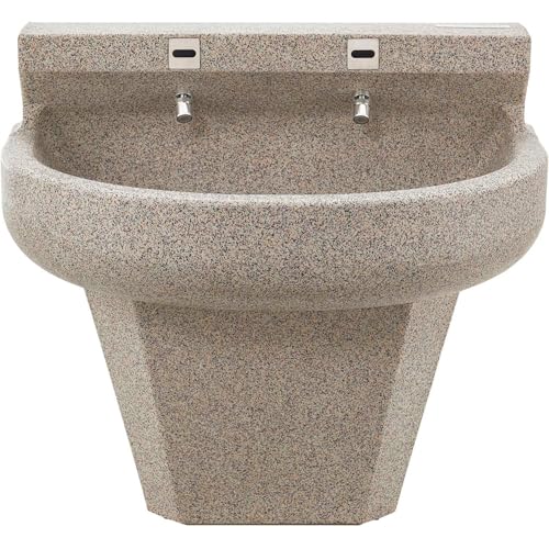 Global Industrial Wall Mounted Sensor-Operated Wash Fountain, 2 Station