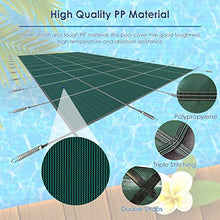 Ccsh Pool Safety Cover Heavy Duty Swimming Pool Cover Safety Outdoor, PP Material Solid Mesh Rectangle Extra Large Tear-Resistant Inground Pool Covers (Size : 5mx7.5m/16.4ftx24.6ft)