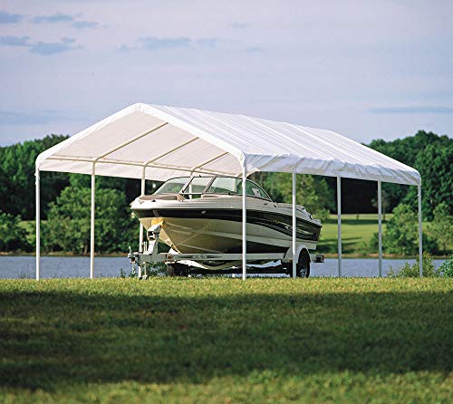 ShelterLogic 12' x 26' SuperMax Heavy Duty Steel Frame Canopy White