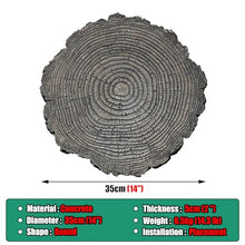 Elitix Stepping Stone Log Look Step Outdoor Large Stones 14" / 18" / 21", Stepping Garden Stone for Gardening Decorative, Walkway Pavers for Pathway Lawn Funeral(Color:Small,Size:5-pcs)