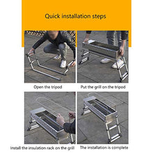 Portable Charcoal Grill Foldable Grill with Packing Bag Small Grill Stainless Steel Suitable for Picnic and Camping