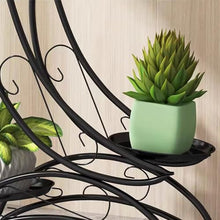 French Metal Plant Stand Indoor Outdoor Flower Rack 5 Tier Flower Pot Holder Shelf Wrought Iron Planter Display Rack Corner Vertical Plant Shelf Fashion Plant Ladder Rack For Garden Patio Lawn