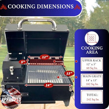 Freedom Portable Pellet Grill & Smoker, 242 Sq In, Dual Probes