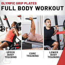 Lifeline 455 lb Olympic Weight Set Rubber Coated Plates Black