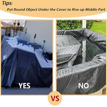 AKDZCM 114x91x6in/Long X Wide X High Patio Table Cover for Outdoor Furniture,Large Patio Furniture Cover,Waterproof Weatherproof Cover, Heavy Duty 600d