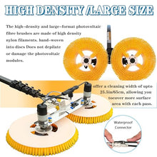 Multifunctional Electric Solar Panel Cleaner with Rotating Double Brush Head, Water Fed Pole Kit for PV Panel Washing, House Siding, Pool Tiles & Outdoor Surface Cleaning, Dual/Single Single Head 2m