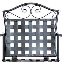 Sunnydaze 3-Piece Outdoor Wrought Iron Bar Chair and Table Set - Black