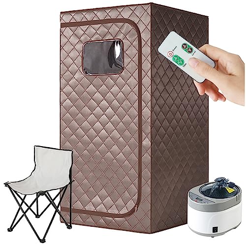 DKDZZXHUS Portable Home Spa Sauna Tent with 4L 1000W Steam Generator, Remote Control Timer