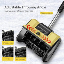 Powerfull Snow Blower, Efficient Snow Thrower with Directional Plate, Retractable Pole, Cordless Electric Snow Blower for Patio, Deck, Driveway(Two Battery)