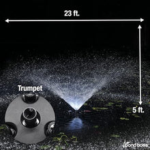 pond boss PRO Floating Fountain with Lights, 1/2 hp, 5000 GPH pump
