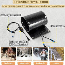 ZGHQHCDRH Snow Melting Mats for Outdoor Driveways, Stairs, and Doorways - Efficient Snow/Ice Removal Solution(40x160cmx2Pcs)