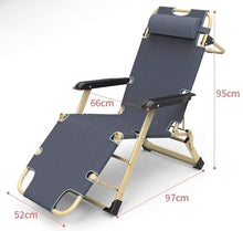 Oversized Zero Gravity Chair Lawn Recliner Reclining Patio Lounger Chair Folding Portable Chaise with Detachable Soft Cushion Adjustable Headrest (Color : Gray) (Blue)
