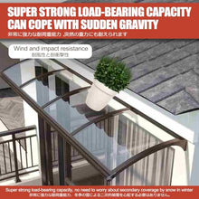 ZBSAVFM Outdoor Canopy Awning for Garden Veranda, Waterproof Patio Cover with Gutter System for Quick Drainage (110 x 400 cm) – Perfect for Weather Protection