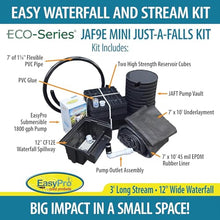 EASYPRO JAF9E Mini Just-A-Falls Complete Pondless Waterfall/Stream Kit