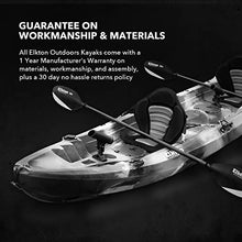 Elkton Outdoors Hard Shell Fishing Tandem Kayak Grey