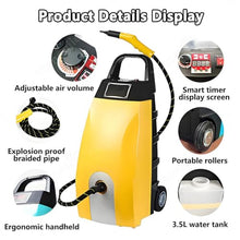High Pressure Steam Washer Jet Washer with Accessories Portable Power Wash for Effective Cleaning for Cleaning Patios,Vehicles,and Gardens Yellow