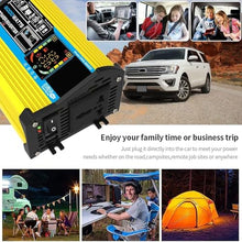 DZWHPOVUM 6000W Off-Grid Solar Panel Kit with 50A Charge Controller & Dual LCD Displays for RVs, Boats(Yellow)