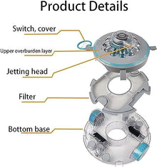 KANGJIEM Cordless Pool Vacuum, Robotic Pool Cleaner, Lasts 80 Mins Robotic Pool Cleaner, Automatic Pool Cleaning Kit, Dual-Drive Motors, Low-Battery Self Parking for Above-Ground Pools Up to 50 Sq