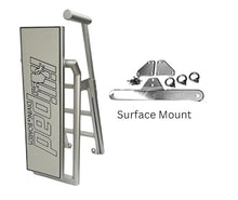 LilliPad Diving Board for Boat and Dock - Includes Board, Surface Mount, and Upgraded Textured Foam Surface (Silver Anodized Cool Gray/Dark Gray)