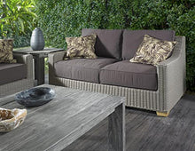 Padma's Plantation Nautilus Outdoor Loveseat Kubu Grey